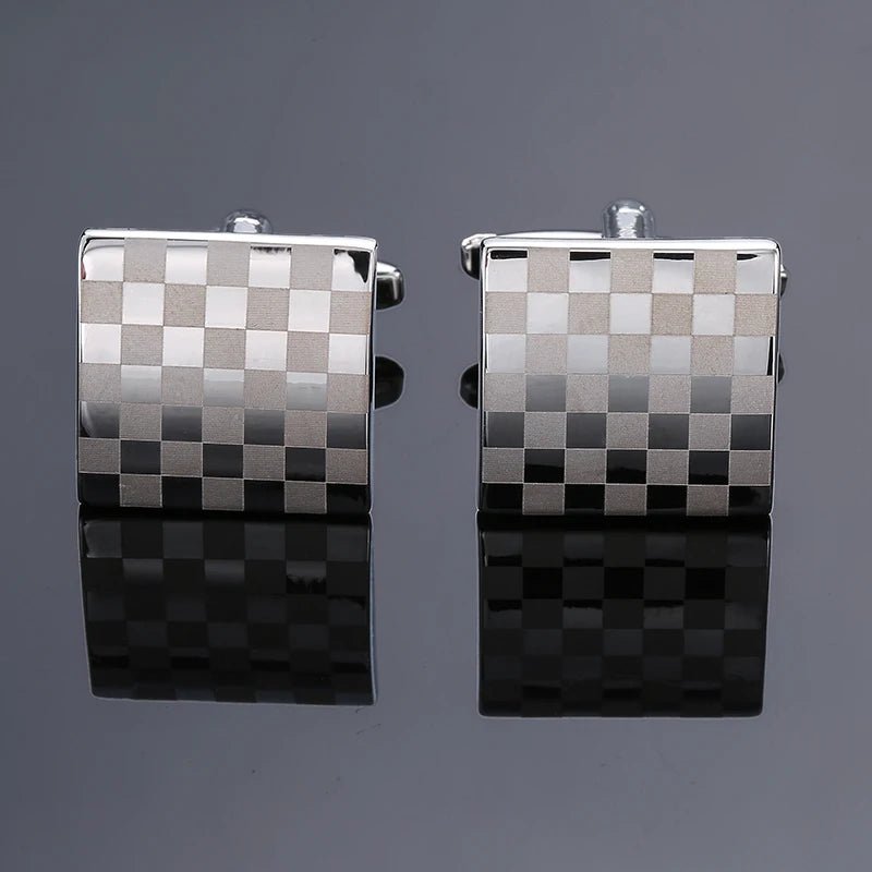 High quality men's French shirt cufflinks brand new fashion laser metal Chinese knot cufflinks manufacturer wholesale - Luzilly Bridal & Apparel