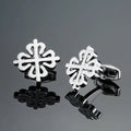 High quality men's French shirt cufflinks brand new fashion laser metal Chinese knot cufflinks manufacturer wholesale - Luzilly Bridal & Apparel