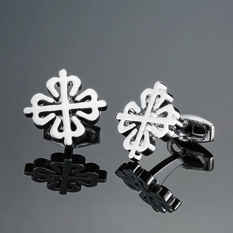 High quality men's French shirt cufflinks brand new fashion laser metal Chinese knot cufflinks manufacturer wholesale - Luzilly Bridal & Apparel