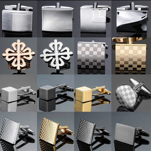 High quality men's French shirt cufflinks brand new fashion laser metal Chinese knot cufflinks manufacturer wholesale - Luzilly Bridal & Apparel