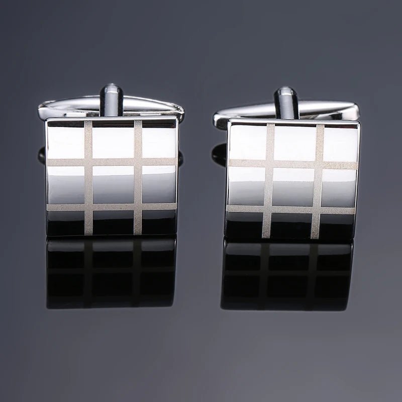 High quality men's French shirt cufflinks brand new fashion laser metal Chinese knot cufflinks manufacturer wholesale - Luzilly Bridal & Apparel