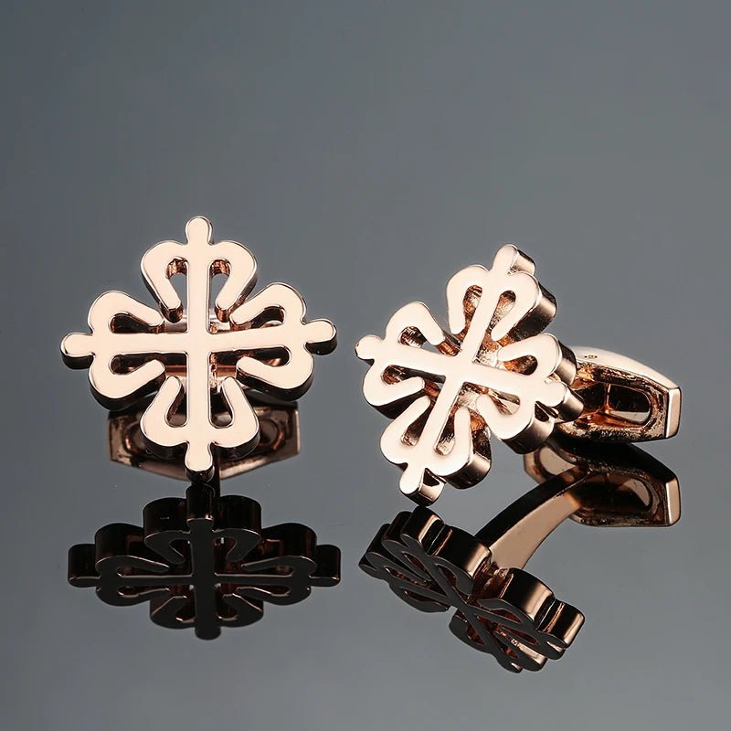 High quality men's French shirt cufflinks brand new fashion laser metal Chinese knot cufflinks manufacturer wholesale - Luzilly Bridal & Apparel