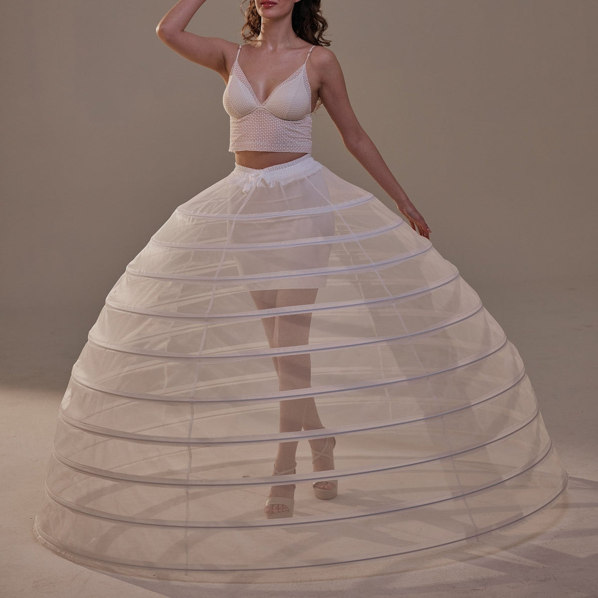 Hoop Skirt Crinoline Petticoat - Luzilly Bridal & Apparel
