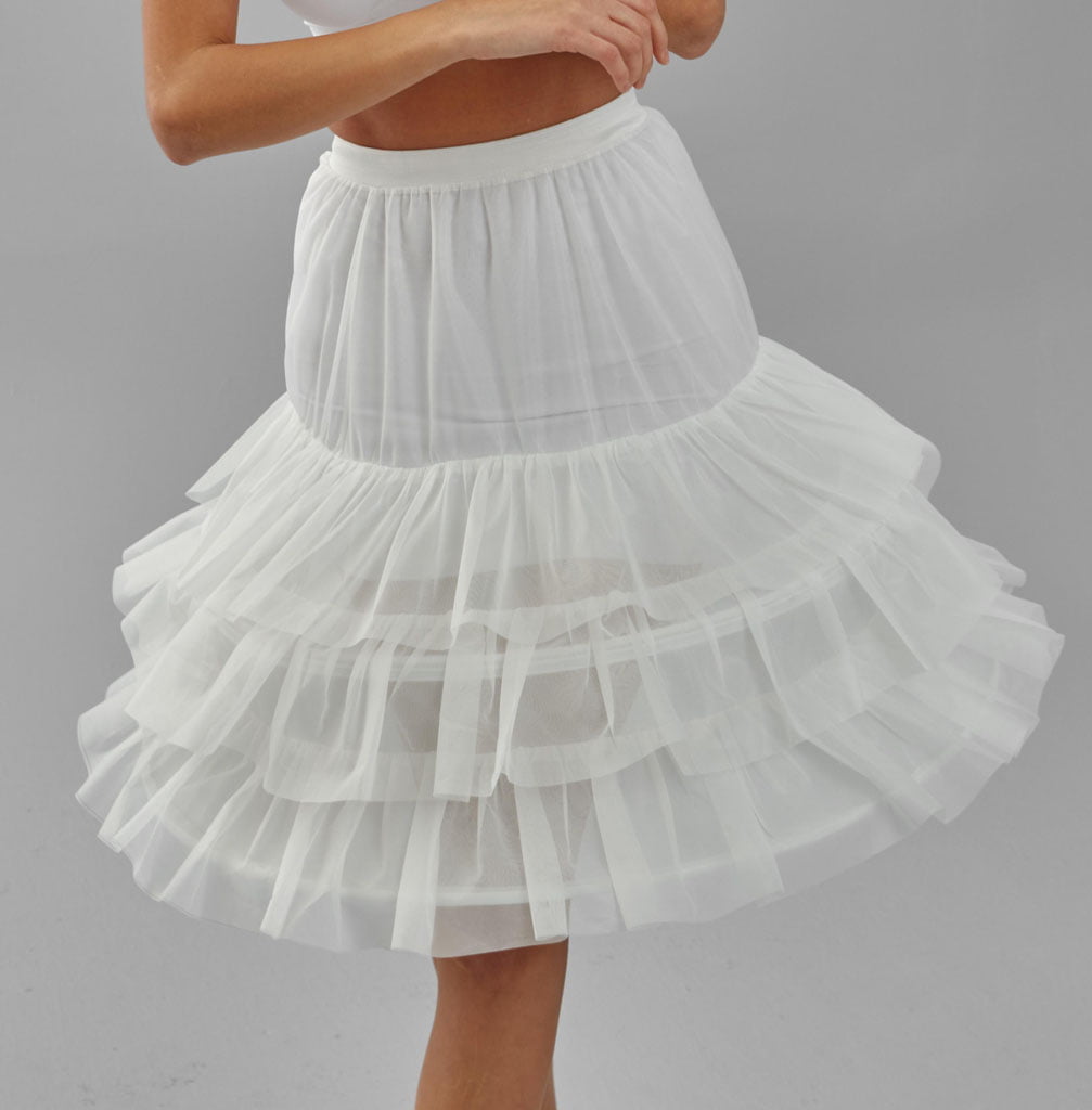 Hoop Skirt, Wedding Dress Underskirt, Black and White Petticoat Skirt - Luzilly Bridal & Apparel