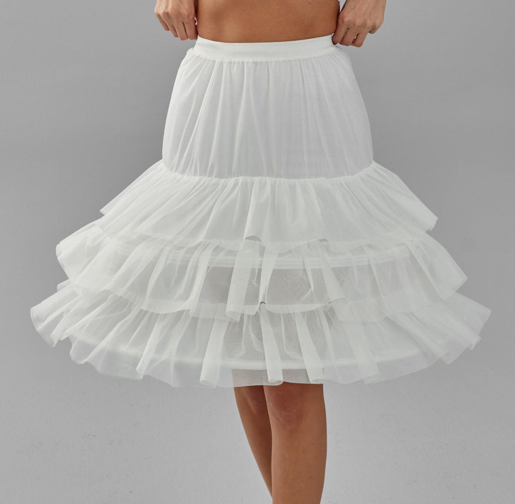 Hoop Skirt, Wedding Dress Underskirt, Black and White Petticoat Skirt - Luzilly Bridal & Apparel