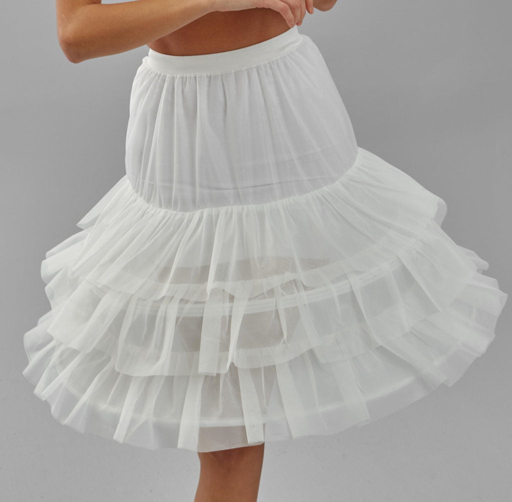 Hoop Skirt, Wedding Dress Underskirt, Black and White Petticoat Skirt - Luzilly Bridal & Apparel