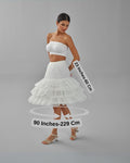 Hoop Skirt, Wedding Dress Underskirt, Black and White Petticoat Skirt - Luzilly Bridal & Apparel