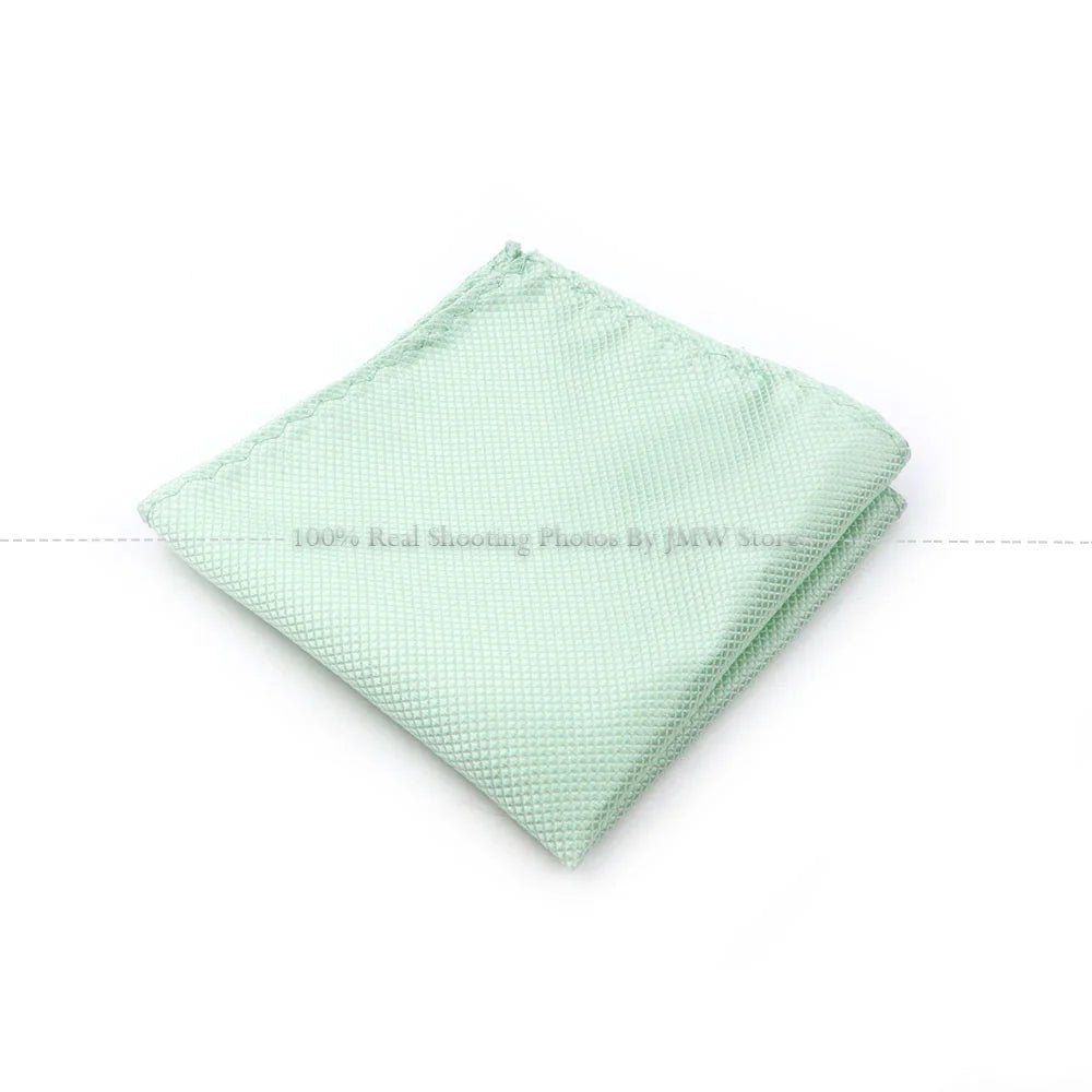 Hot Sale Sage Green Tie Set Polyester Necktie Bowtie Cufflink Brooch Cufflinks For Groom Suit Wedding Cravat Shirt Accessory - Luzilly Bridal & Apparel