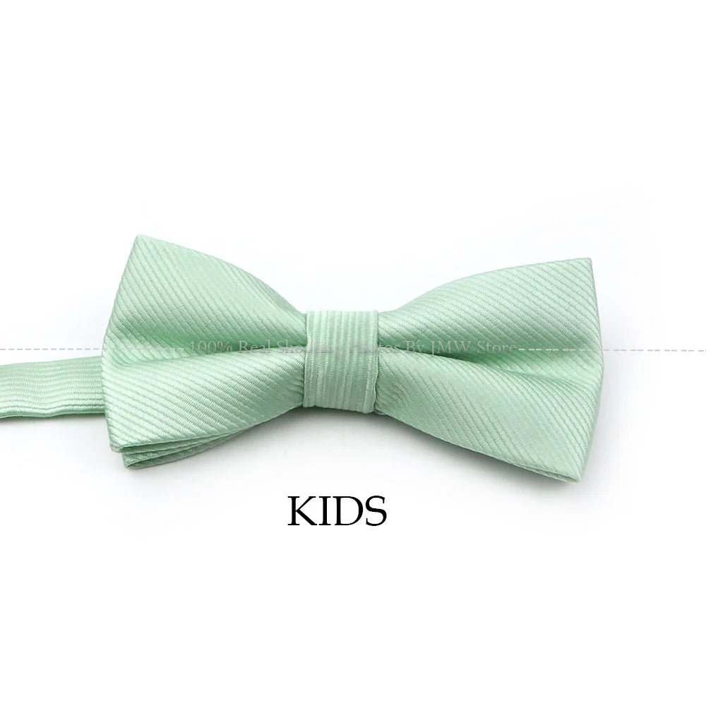 Hot Sale Sage Green Tie Set Polyester Necktie Bowtie Cufflink Brooch Cufflinks For Groom Suit Wedding Cravat Shirt Accessory - Luzilly Bridal & Apparel