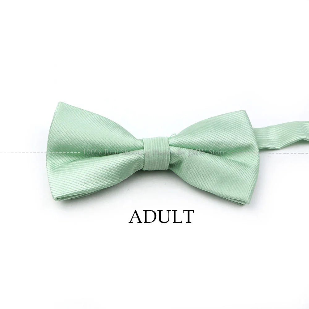 Hot Sale Sage Green Tie Set Polyester Necktie Bowtie Cufflink Brooch Cufflinks For Groom Suit Wedding Cravat Shirt Accessory - Luzilly Bridal & Apparel
