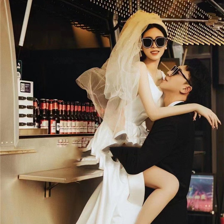 Indoor Theme Vintage Style Photo Wedding Dress Set - Luzilly Bridal & Apparel