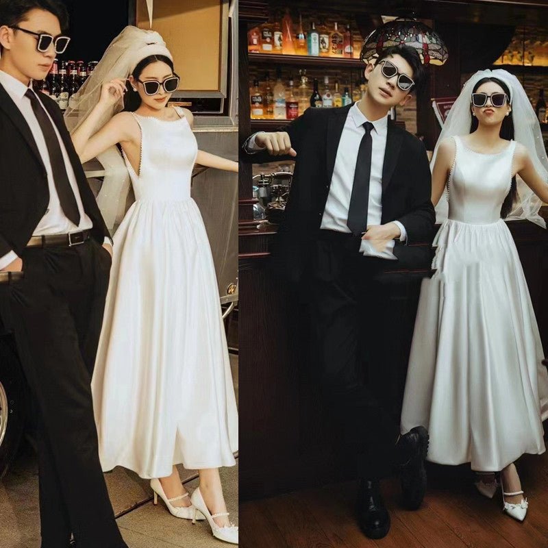 Indoor Theme Vintage Style Photo Wedding Dress Set - Luzilly Bridal & Apparel