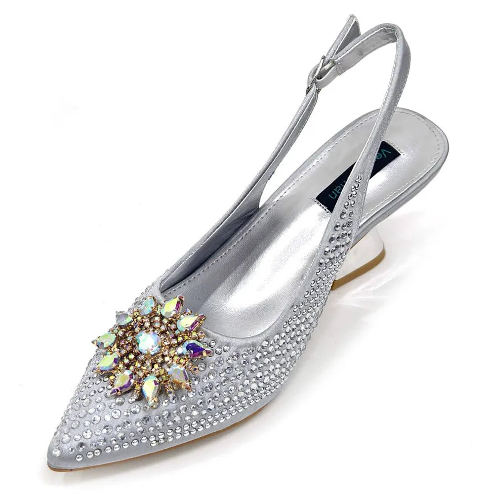 Italian Design Shoes And Bag Paired With Handmade Petal Clutches - Luzilly Bridal & Apparel