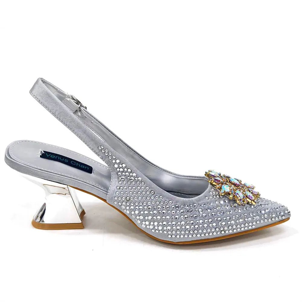 Italian Design Shoes And Bag Paired With Handmade Petal Clutches - Luzilly Bridal & Apparel