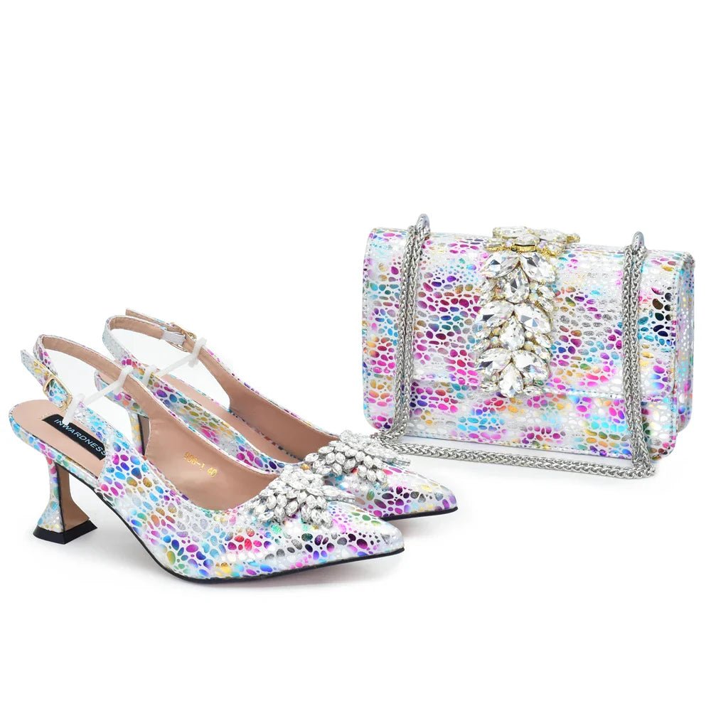 Italian Shoes And Bag Sets EDB1-1 - Luzilly Bridal & Apparel