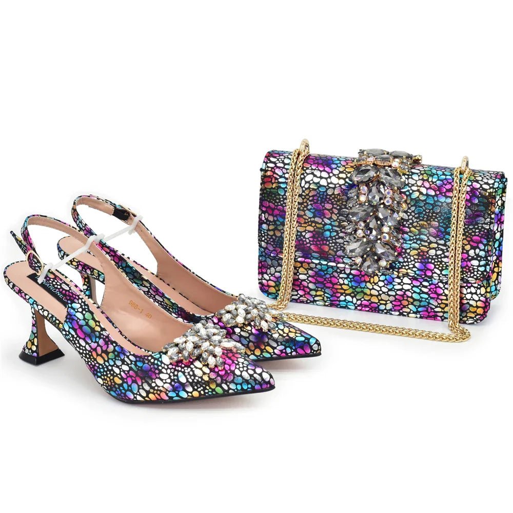 Italian Shoes And Bag Sets EDB1-1 - Luzilly Bridal & Apparel