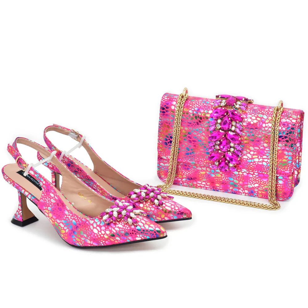 Italian Shoes And Bag Sets EDB1-1 - Luzilly Bridal & Apparel