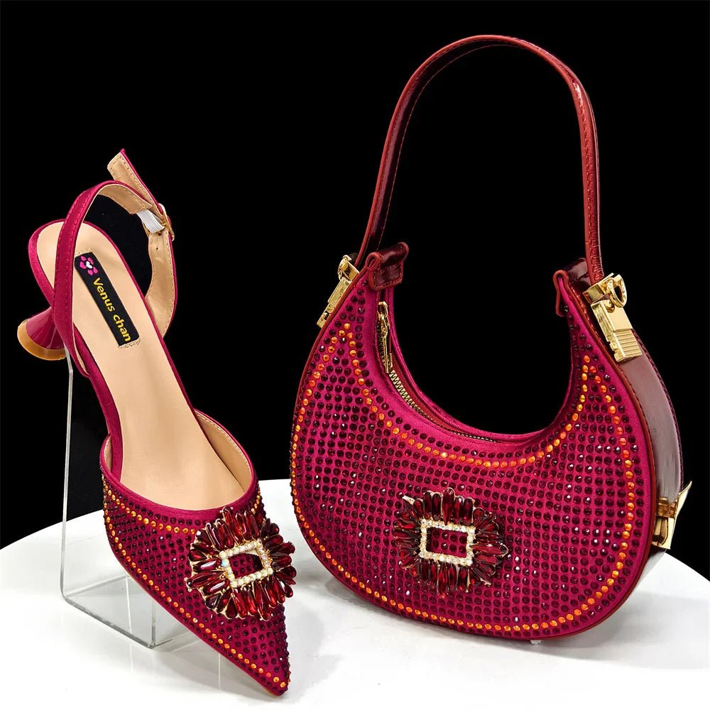 Italian Shoes And Bag Sets EDG1-21 - Luzilly Bridal & Apparel
