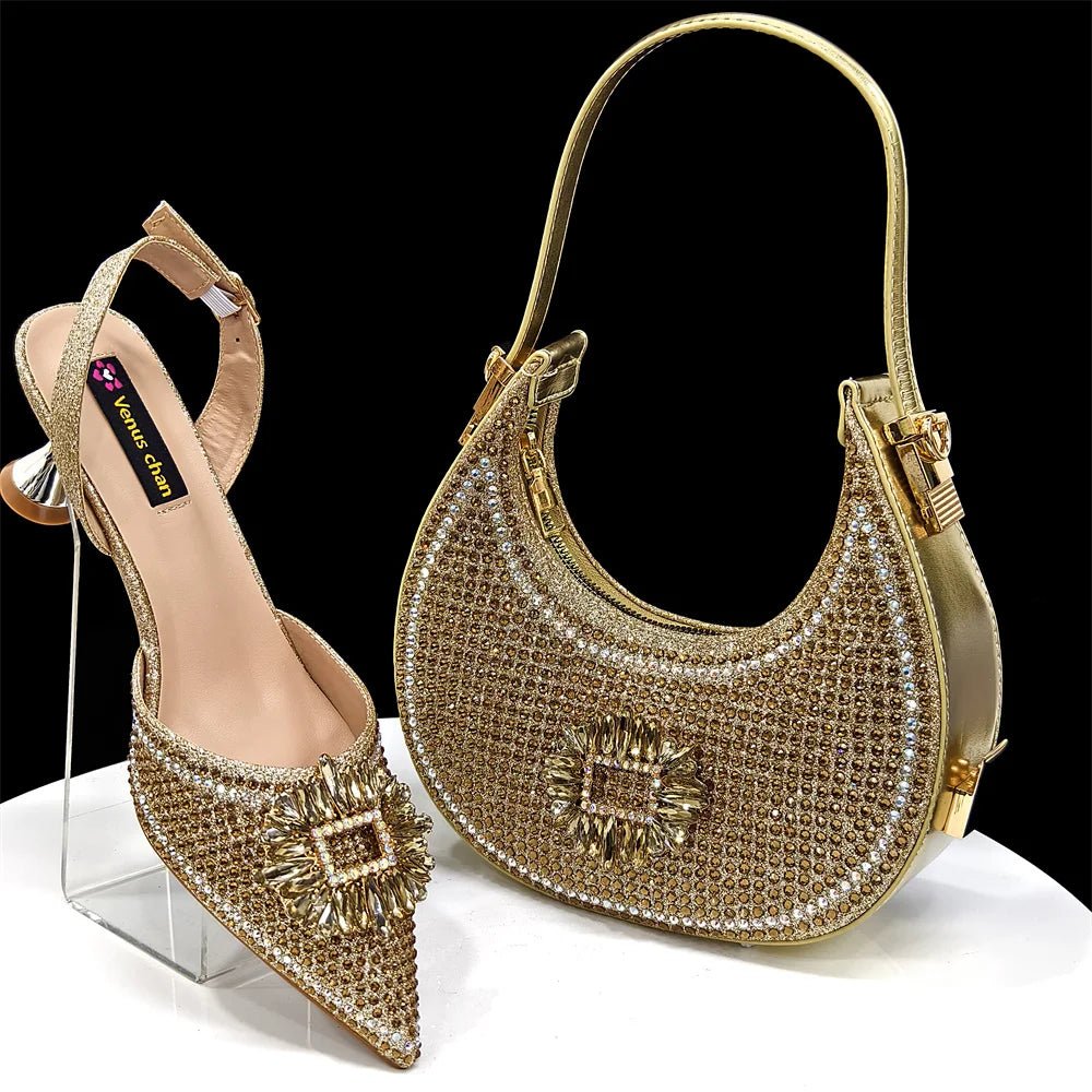 Italian Shoes And Bag Sets EDG1-21 - Luzilly Bridal & Apparel