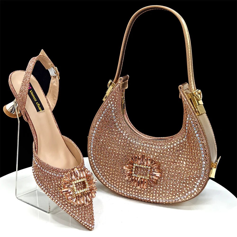 Italian Shoes And Bag Sets EDG1-21 - Luzilly Bridal & Apparel