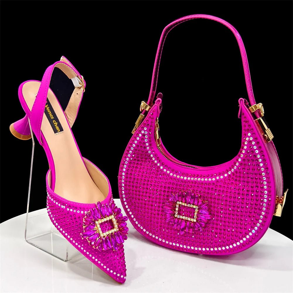 Italian Shoes And Bag Sets EDG1-21 - Luzilly Bridal & Apparel