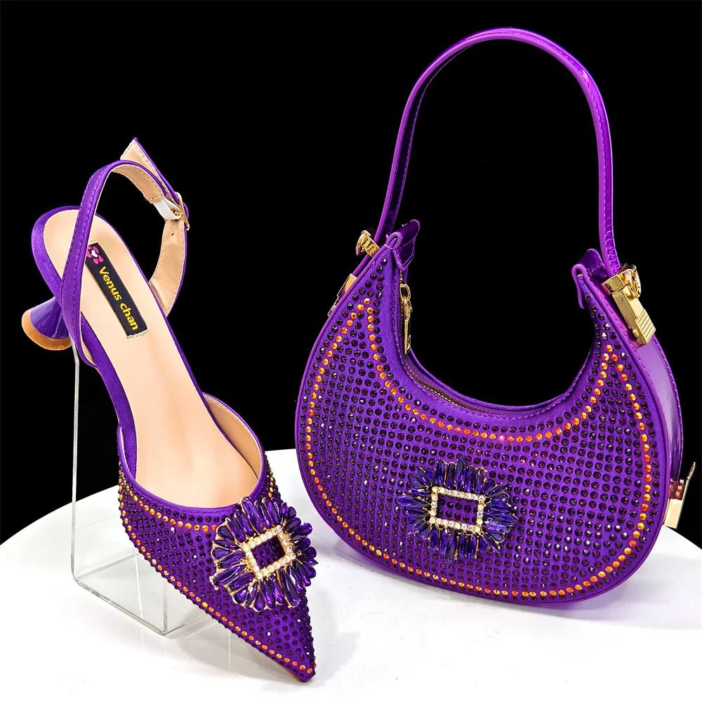 Italian Shoes And Bag Sets EDG1-21 - Luzilly Bridal & Apparel