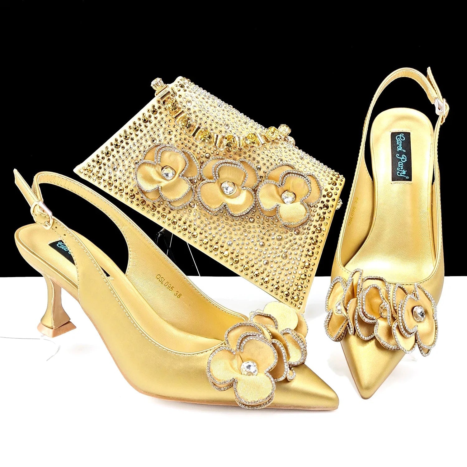 Italian Shoes And Bag Sets For Evening Party ED128 - Luzilly Bridal & Apparel