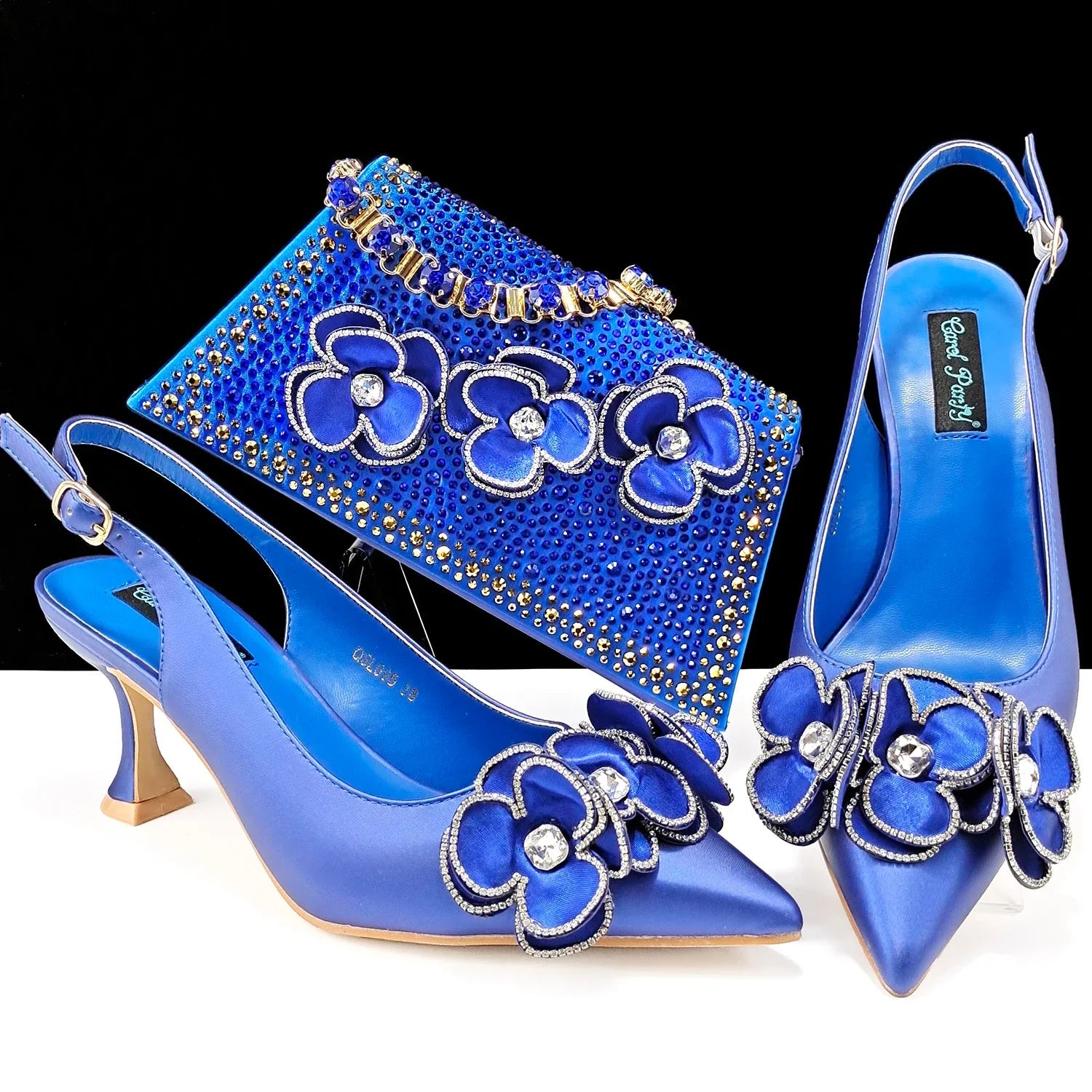 Italian Shoes And Bag Sets For Evening Party ED128 - Luzilly Bridal & Apparel