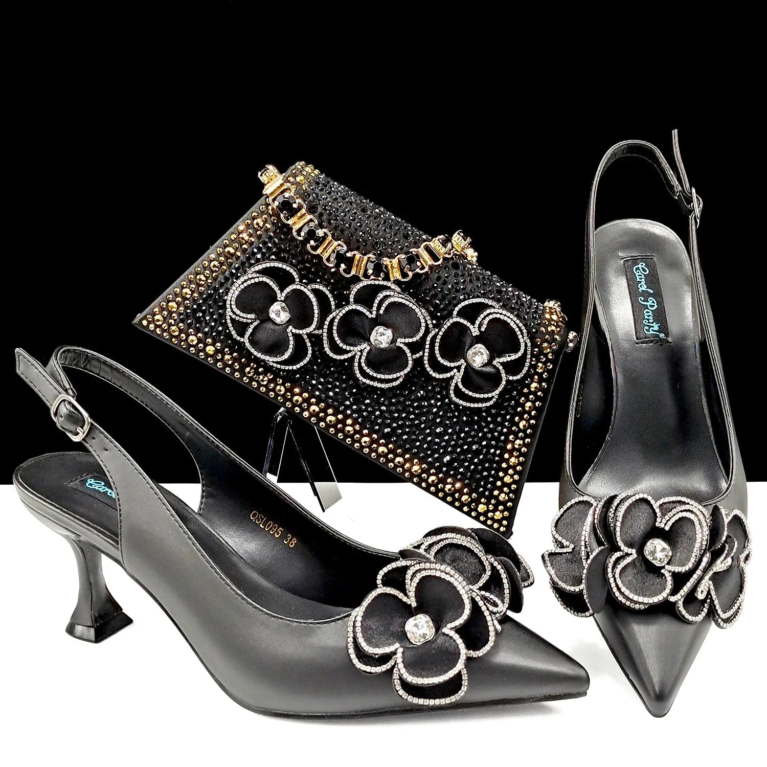 Italian Shoes And Bag Sets For Evening Party ED128 - Luzilly Bridal & Apparel