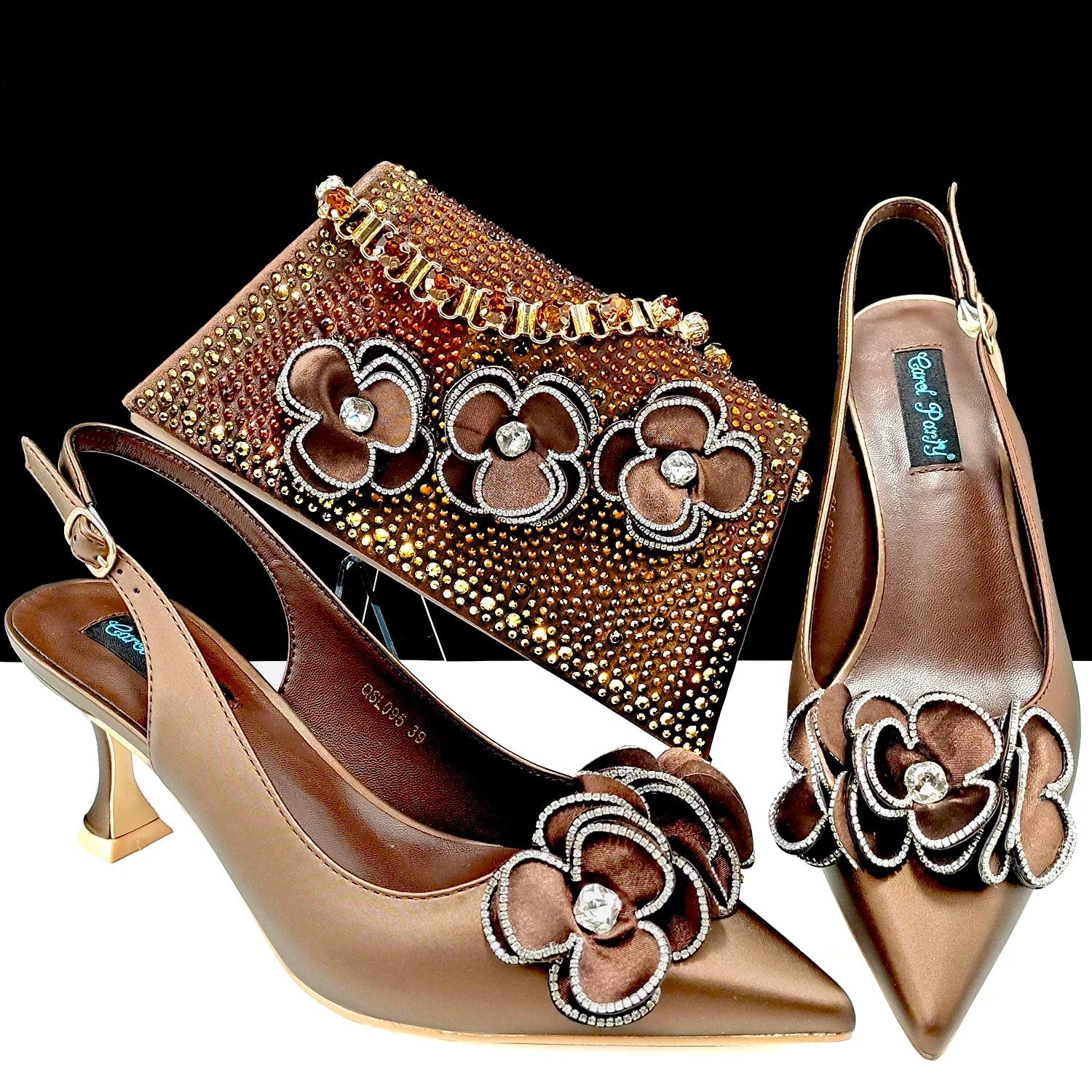 Italian Shoes And Bag Sets For Evening Party ED128 - Luzilly Bridal & Apparel