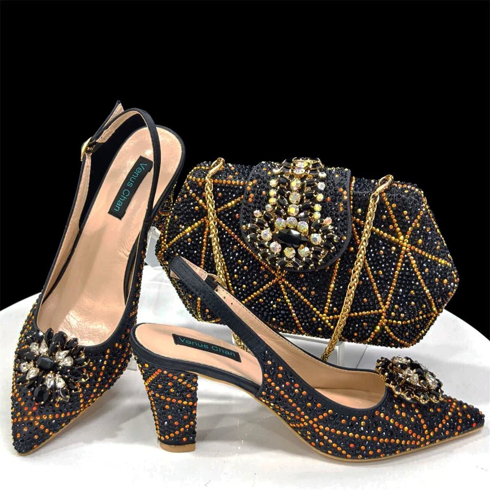 Italian Shoes And Bag Sets HDF1-39 - Luzilly Bridal & Apparel