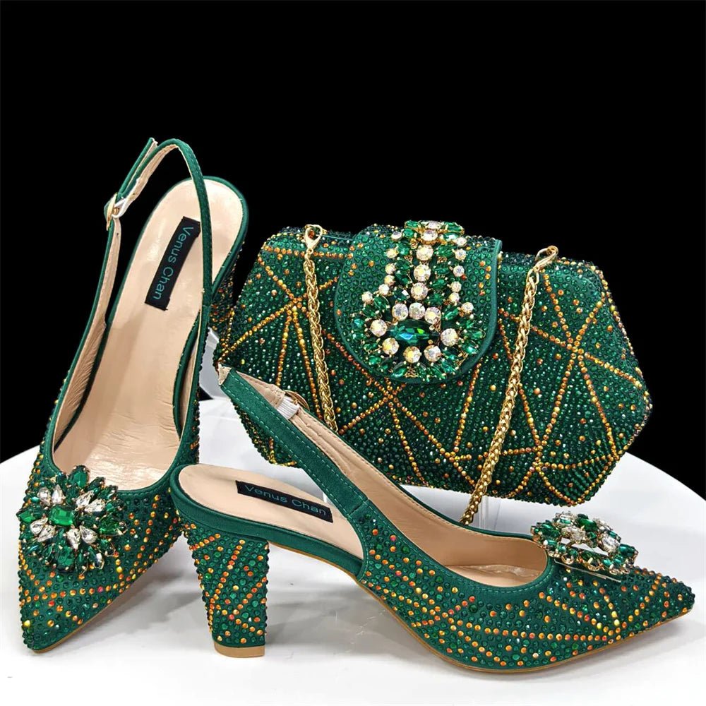 Italian Shoes And Bag Sets HDF1-39 - Luzilly Bridal & Apparel
