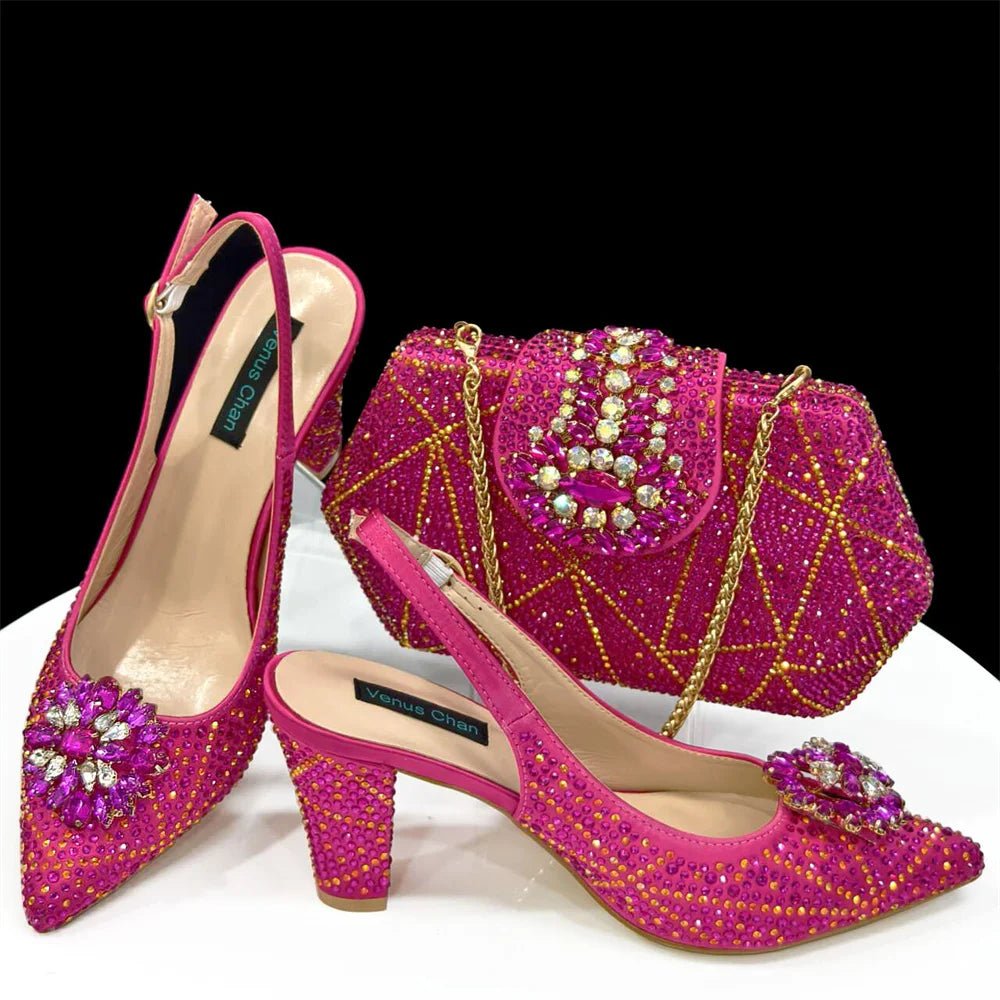 Italian Shoes And Bag Sets HDF1-39 - Luzilly Bridal & Apparel