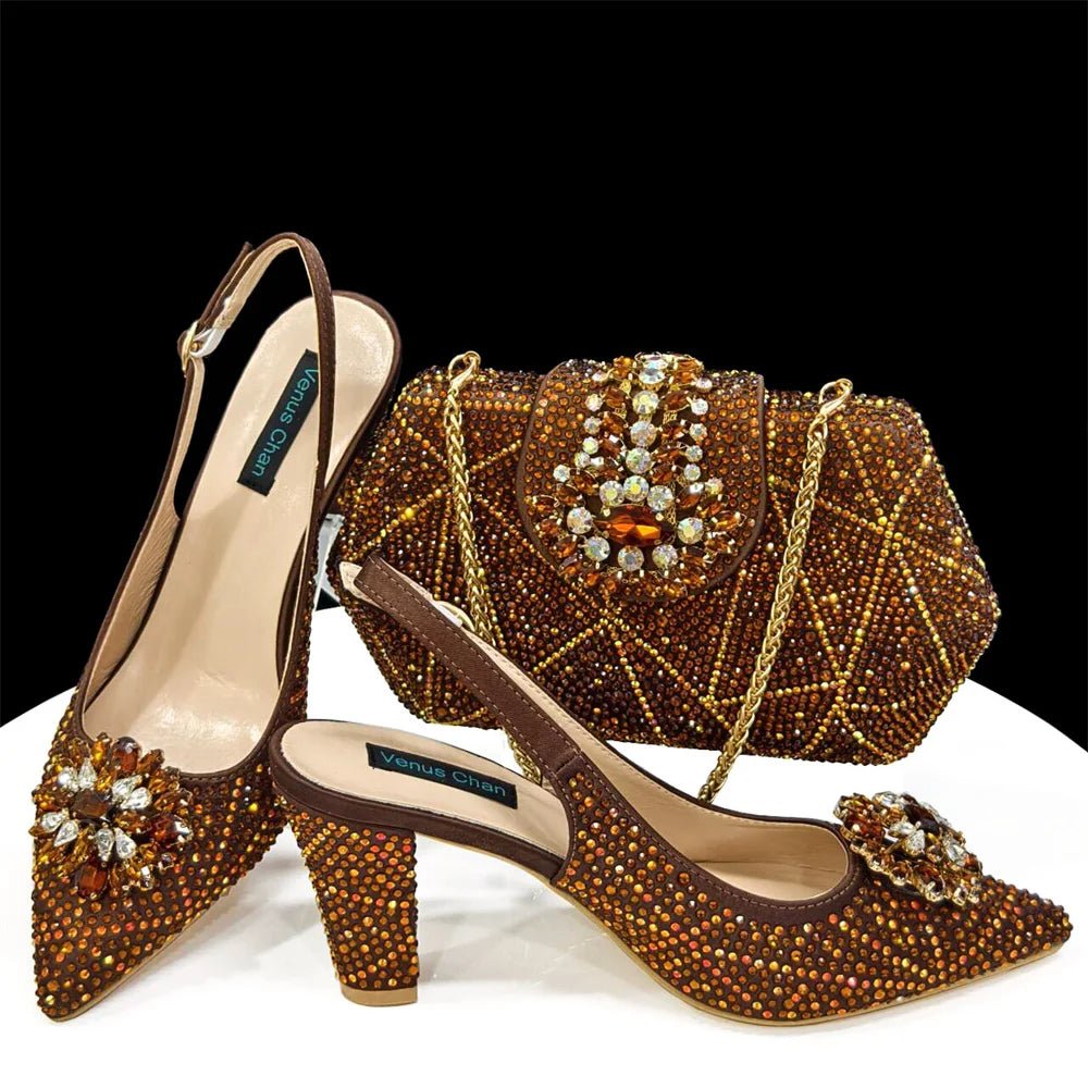 Italian Shoes And Bag Sets HDF1-39 - Luzilly Bridal & Apparel