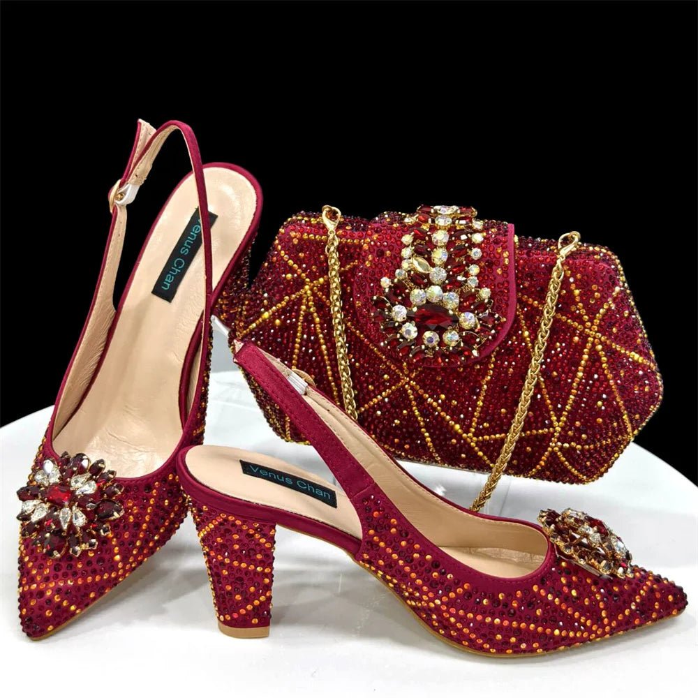 Italian Shoes And Bag Sets HDF1-39 - Luzilly Bridal & Apparel