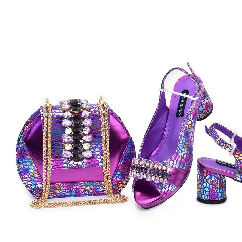 Italian Shoes And Bag Sets HFG1-1 - Luzilly Bridal & Apparel