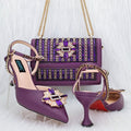 Italian Shoes And Bag Sets HGG1-20 - Luzilly Bridal & Apparel