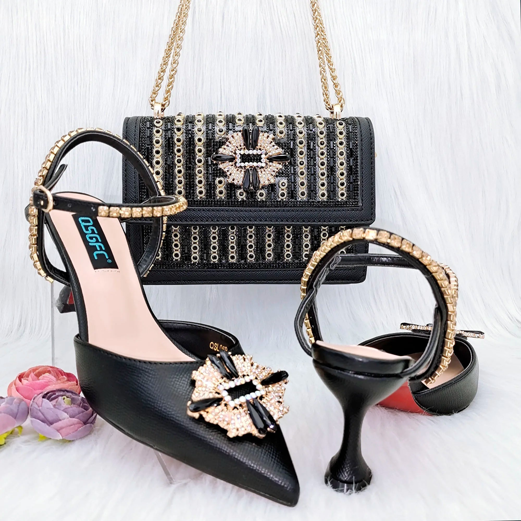 Italian Shoes And Bag Sets HGG1-20 - Luzilly Bridal & Apparel