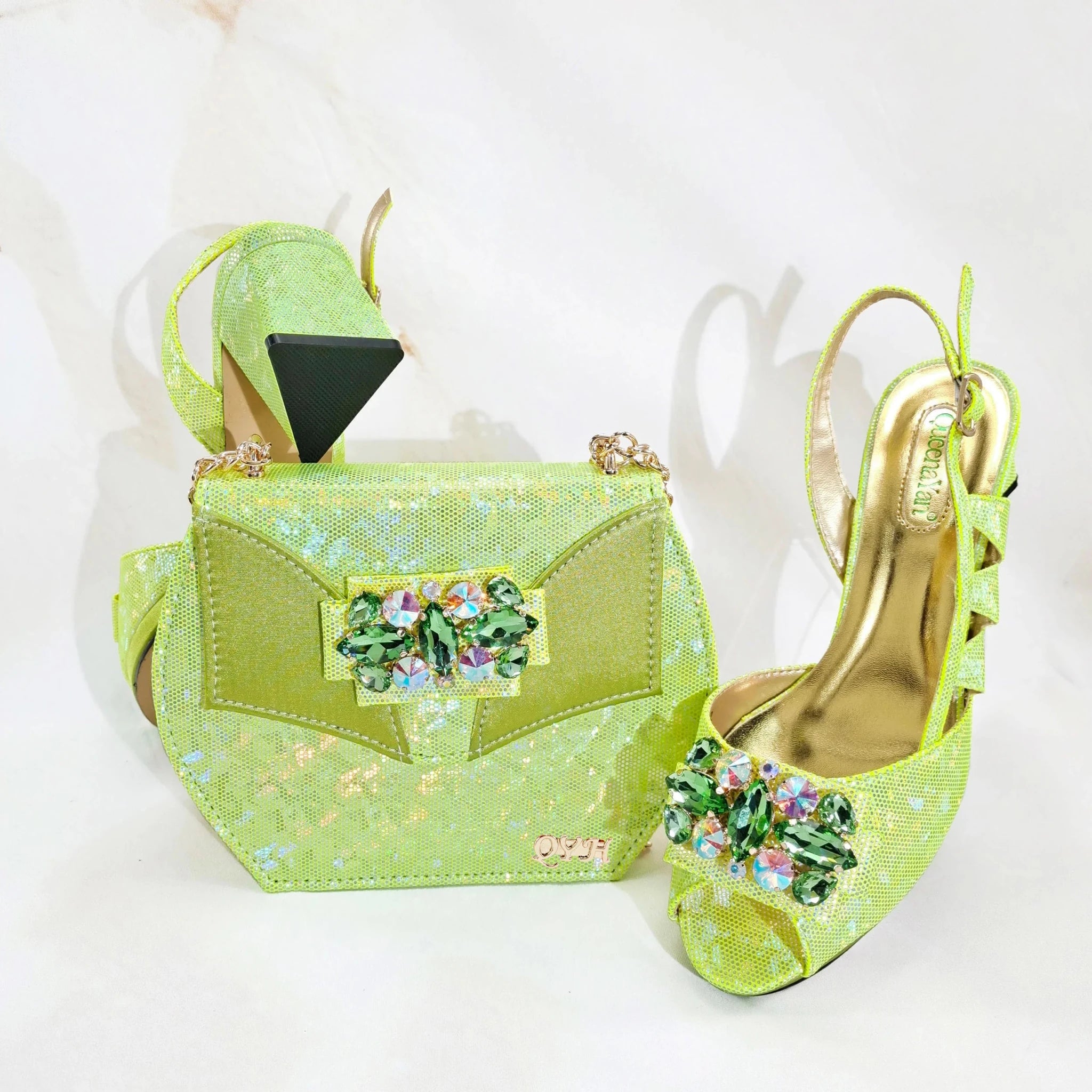 Italian Shoes And Bag Sets HS1-1 - Luzilly Bridal & Apparel
