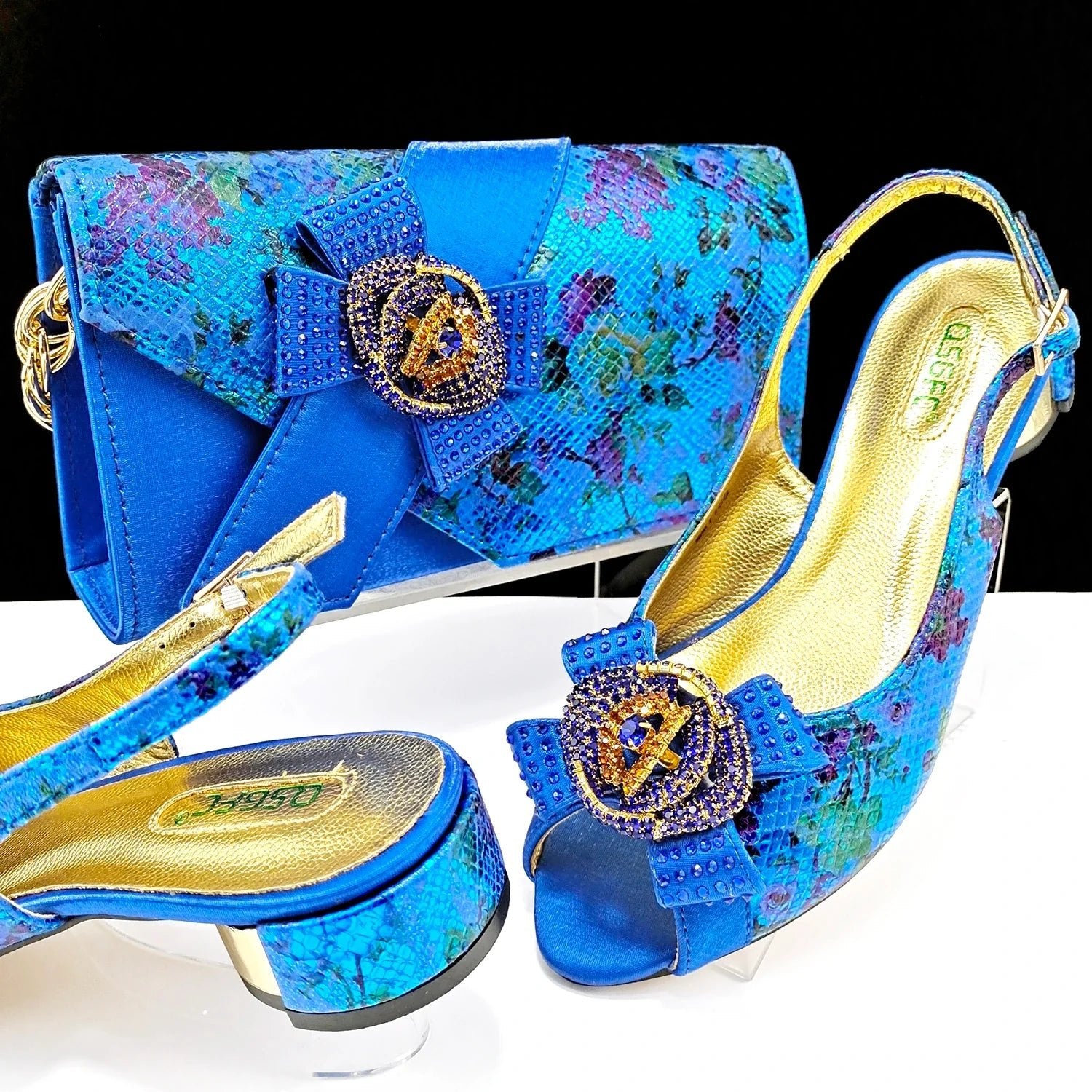Italian Shoes With Matching Bags HQS1-4 - Luzilly Bridal & Apparel
