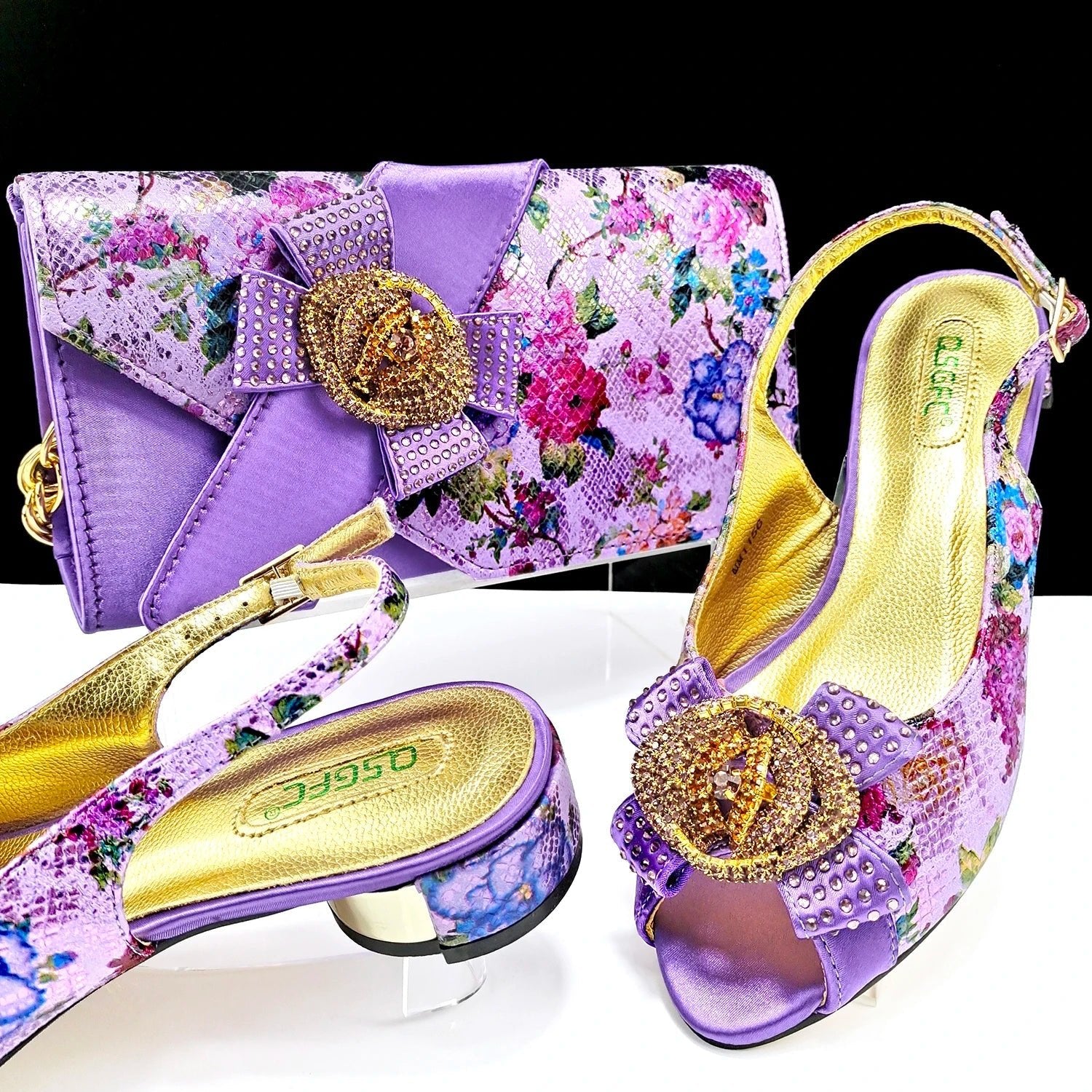 Italian Shoes With Matching Bags HQS1-4 - Luzilly Bridal & Apparel