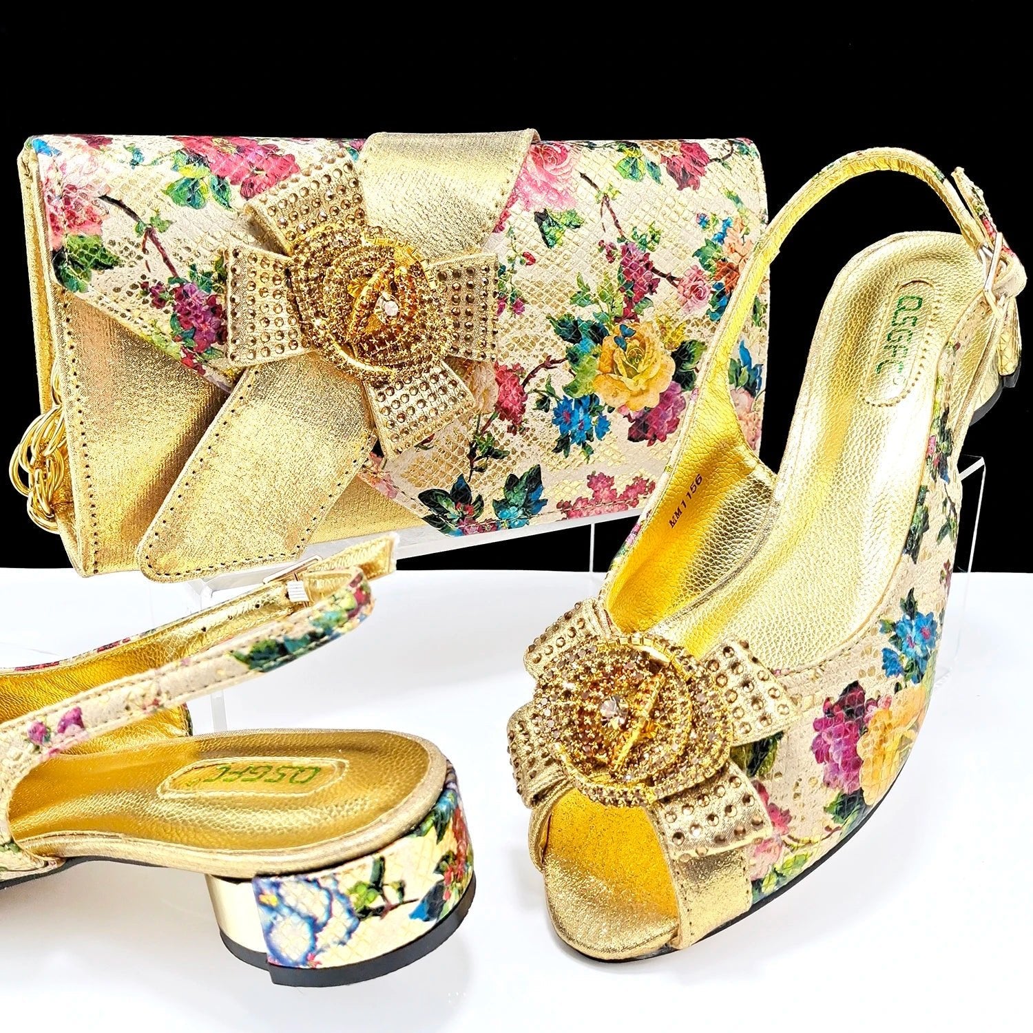 Italian Shoes With Matching Bags HQS1-4 - Luzilly Bridal & Apparel