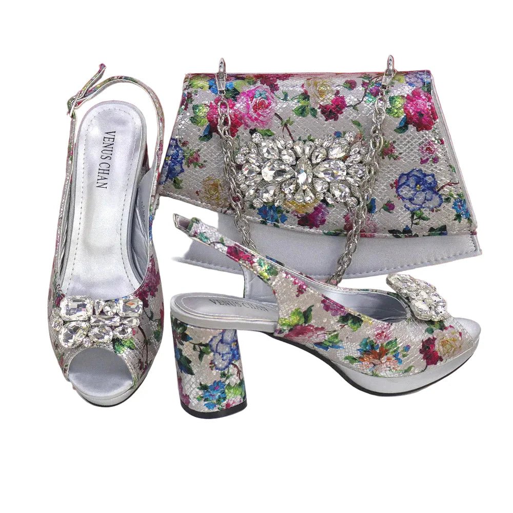 Italian Style Evening Party shoes And Bag Set TYR543 - Luzilly Bridal & Apparel