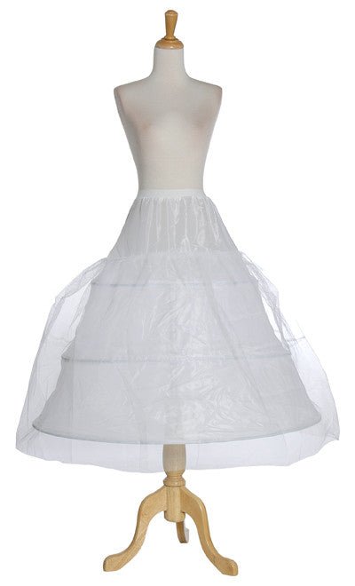 J008 Petticoat Underskirt Hoop White Petticoat Underskirt For Dress Gown - Luzilly Bridal & Apparel