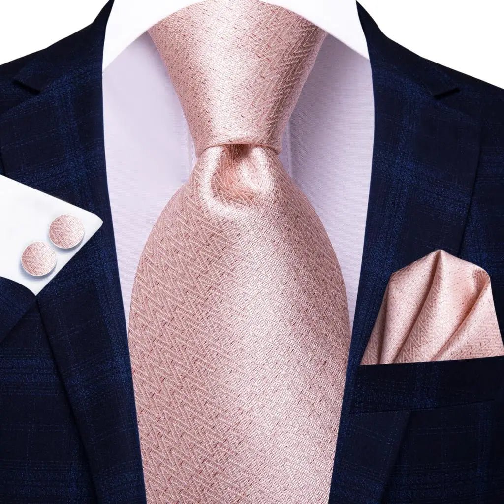 Jacquard Peacock Blue Novelty Design Wedding Tie For Men Hanky Cufflinks Gift Mens Necktie Set Business Party Dropshipping - Luzilly Bridal & Apparel