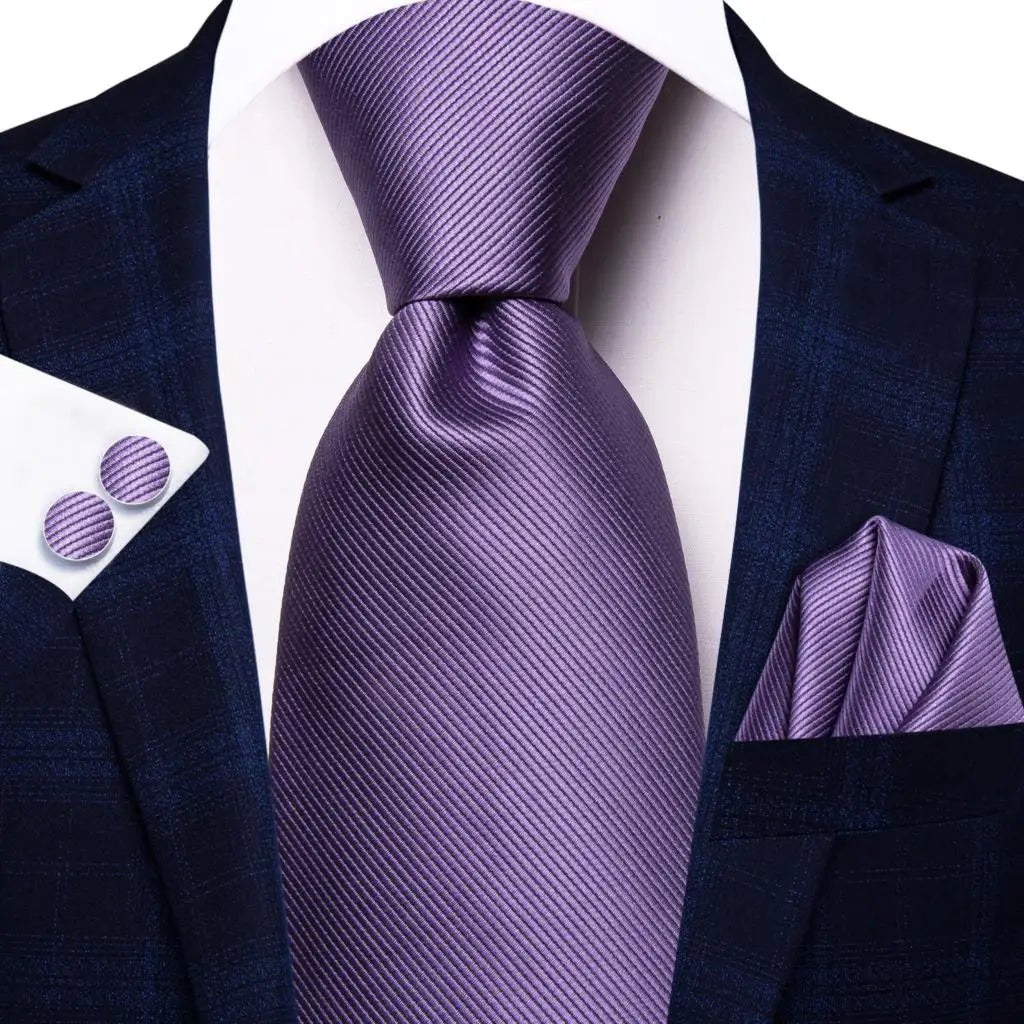 Jacquard Peacock Blue Novelty Design Wedding Tie For Men Hanky Cufflinks Gift Mens Necktie Set Business Party Dropshipping - Luzilly Bridal & Apparel