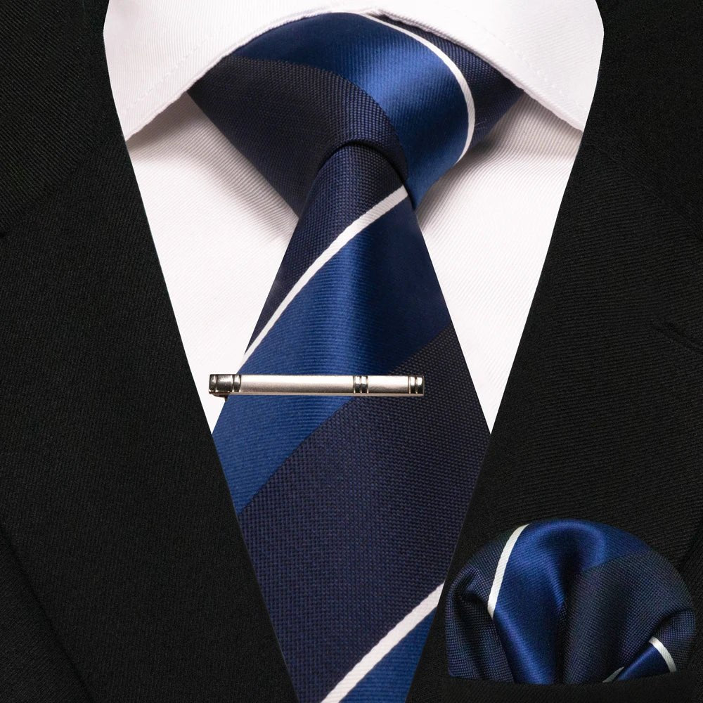 JEMYGINS Men's Tie Pocket Square Classic Party Wedding Fashion striped Paisley Silk Woven Business Men Tie Necktie Handkerchief - Luzilly Bridal & Apparel