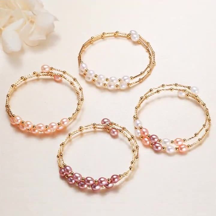Jewelry Ethnic Style Bracelet Baroque Jewelry Freshwater Pearl Bracelet Female - Luzilly Bridal & Apparel