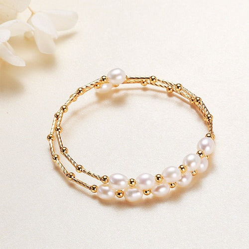 Jewelry Ethnic Style Bracelet Baroque Jewelry Freshwater Pearl Bracelet Female - Luzilly Bridal & Apparel