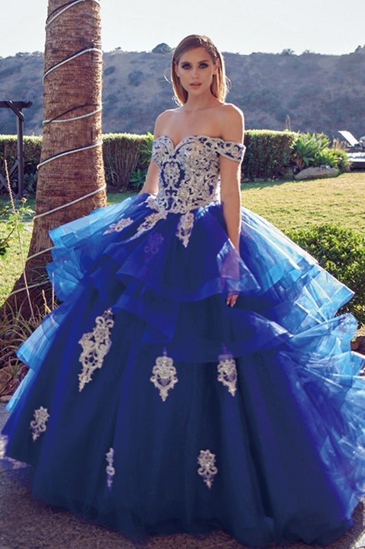 Juliet 1432 Dress Quinceanera Ball Gown Metallic Embroidery Glitter Tulle - Luzilly Bridal & Apparel